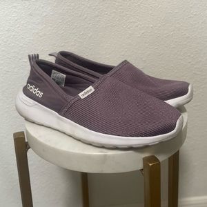 Adidas Womens Lite Racer Cloudfoam Comfort Shoes Size 7.5 Purple Slip